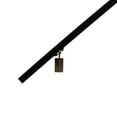 thumbnail image 6 of Modern Aluminum Handrail Grab Bar Kit, Adjustable Steel Brackets Included, Returns to Wall, 14 Foot Handrail, Black / Bronze, 6 of 7