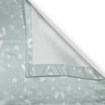 thumbnail image 6 of Ambesonne Aqua Grommet Curtain, Beach Theme Sea Star, 50" x 63", Seafoam and White, 6 of 6