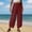 Wine, variant on Oplxuo Womens Baggy Wide Leg Pants Summer High Waisted Palazzo Pants Beach Vacation 2026 Casual Trousers with Pockets