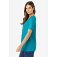thumbnail image 3 of Woman Within Plus Size Perfect Short-Sleeve Scoopneck Tee, 3 of 6