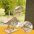 thumbnail image 4 of Pájaros De Madera, Contenedor De Semillas Colgante, Bandeja Para Pájaros Salvajes, Hogar, Jardín, Decoración De Árboles Kearding HA044679-04, 4 of 6