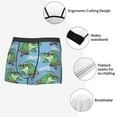 thumbnail image 3 of Pofeuu Crocodile Riding Skateboard Print Men’s Boxer Briefs, Moisture-Wicking Underwear, Regular,Trunk-Large, 3 of 5
