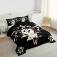 thumbnail image 3 of Castle Fairy Animal Print Aztec Twin Comforter Sets,Western Bull Skull Bedding Set, 3 of 8
