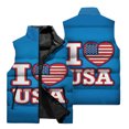 thumbnail image 4 of Chaqueta sin mangas para hombre 2024 con estampado de águila en 3D, chaqueta de invierno para hombre, cortavientos, chaqueta cálida para deportes al aire libre y ciclismo para hombre, 4 of 5