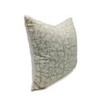 thumbnail image 2 of Fabdivine Thick Cotton Hand Block Print Decorative Throw Pillow Cover , 22"X22", Green, 2 of 5
