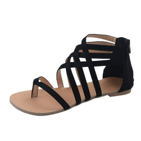 

Yeleire Fashion Women s Flat Summer Zipper Beach Open Toe Breathable Sandals Shoes