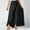 Black, variant on Black*Friday Clearance under $5 GaThRRgYP Womens Pants under $5,Women's Casual Irregular Leaf Bow High Waist Long Culottes Skirt Red S