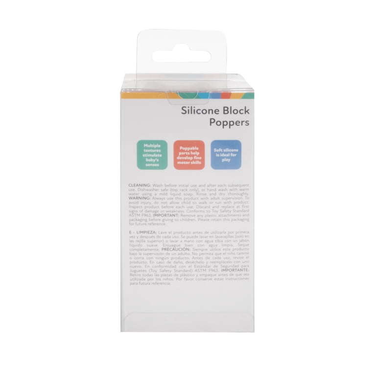 Nuby Silicone Block Poppers Sensory Teether, 2 Count photo 8