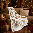 thumbnail image 3 of Autumn Harvest Dog Celebration Farmhouse, Festive Pet Portrait Pattern, Warm Flannel Blanket for Ranch House and Living Room, Dog Lovers Thanksgiving Gift, Pet Lover Home Decor, 3 of 9