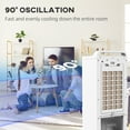 thumbnail image 6 of HOMCOM Room Air Cooler with Remote, 7H Timer, Oscillating, LED Display, 6 of 9