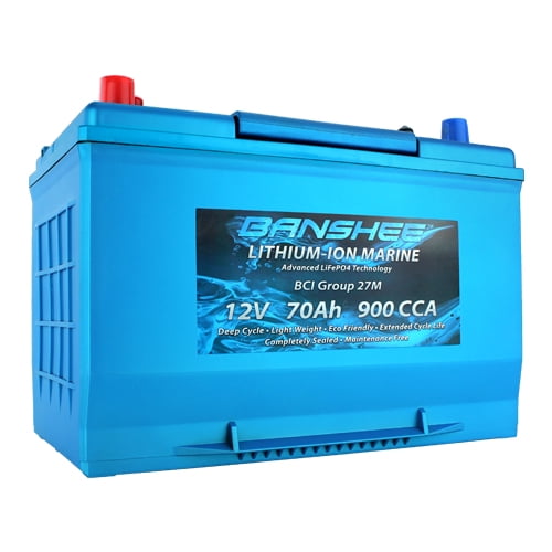 Deep Cycle LithiumIon Marine Boat Starting Battery Replaces D27M 8027