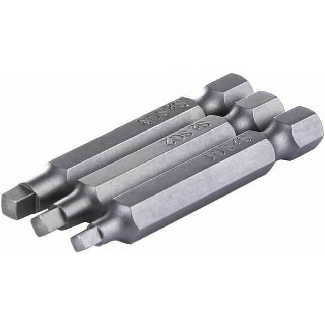 Square Head Screwdriver Bits, High Precision Magnetic Square Drive Bits For Electric Screwdriver, Manual Screwdriver And Electric Drill Compatible Tools, No Damage To Screw (S2 Steel)