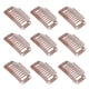 thumbnail image 5 of 40 Uds. Clips para peluca de pelo de acero inoxidable, 9 dientes que sujetan firmemente la extensión del cabello, Clip para postizo de 32mm, 5 of 8