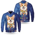 thumbnail image 3 of Autism Awareness Corgi Accept Understand Love All Over Print 3D Baseball Jacket Welsh Corgi Dog Lover Gifts Idea Bomber Jacket Softball - 12003, 3 of 6