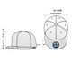 thumbnail image 4 of Casquillo Gorra de Ajustable de de Béisbol Gorros con Visera Curvada Sombrero Unisexo Casual, 4 of 9