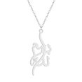 thumbnail image 5 of Arab Bismillah Calligraphy Pendant stainless steel Necklace Women Art Jewelry, 5 of 5