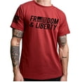 thumbnail image 4 of Rags of Honor All Gender Short Sleeve Patriotic Freedom and Liberty Graphic Tee Shirt, Men's Sizes S-5XL, 4 of 5