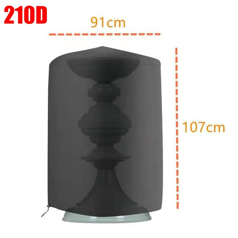 210D/420D Oxford cloth bird bath cover outdoor statue dust cover 91*107cm 420D：91*107Cm Smile Home