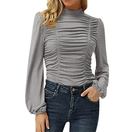 

ketyyh-chn99 T Shirt Bras For Women Womens Long Sleeve Shirt Top Deep V Neck Ribbed Knit Casual Slim Fit Basic Sexy T-Shirt