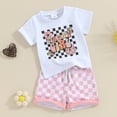 thumbnail image 3 of Okbabeha Baby Girl Summer Clothes Set Newborn Outfit Mamas Girl Baby Outfit Short Sleeve T Shirt+Cute Pink Shorts Set, 3 of 7