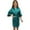 B-597Green, variant on MEZZALL Kids Girl's Silk Satin Kimono 3/4 Sleeve Robe For Spa Wedding Birthday Xmas Party Child Children Solid Color Stylish Clothes