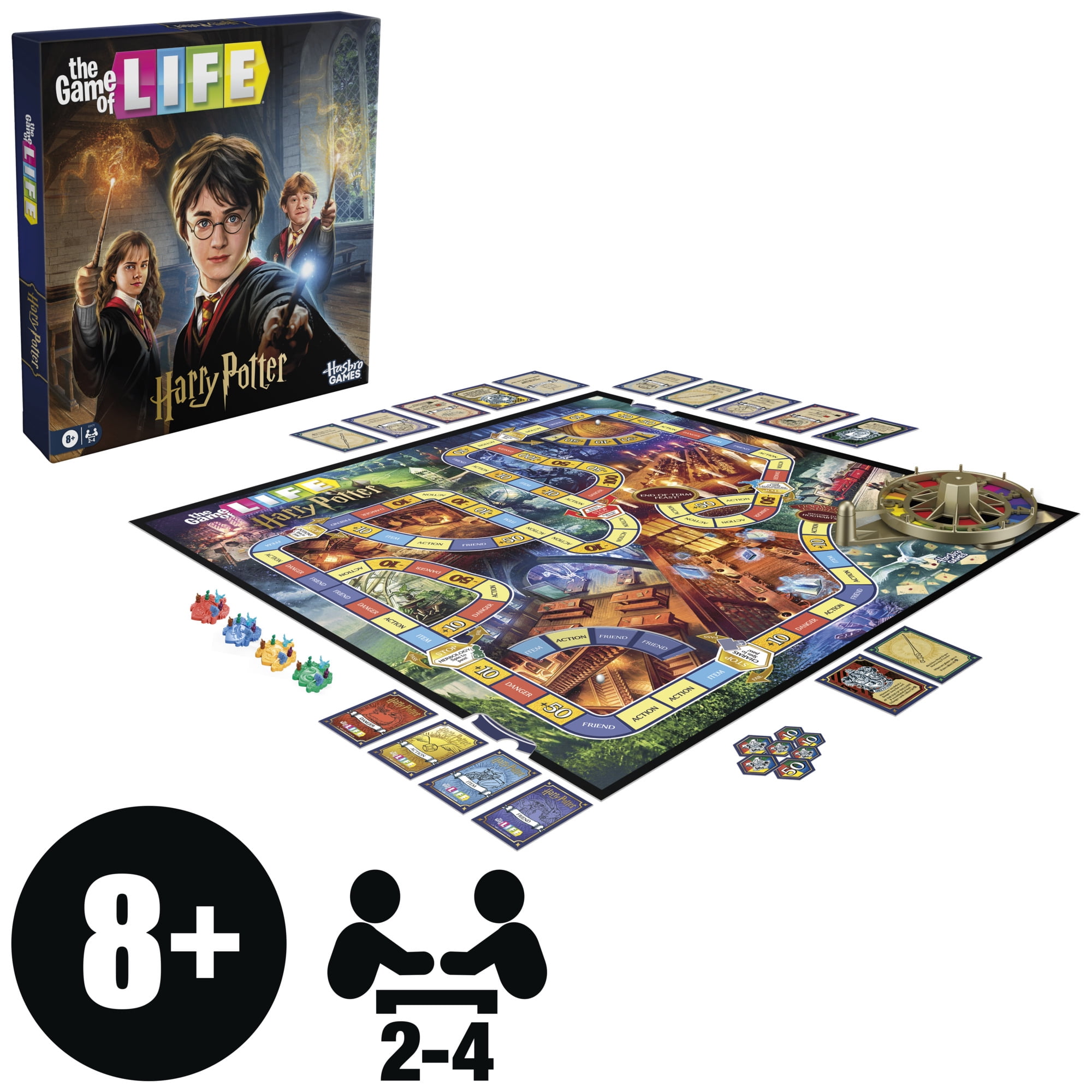 The Game of Life HARRY POTTER Edition Board Game, Family Games for Kids, Teens, Adults, 8+