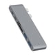 thumbnail image 5 of Dual Type-C Hub 2 puertos USB 3.0 Adaptador de lector de tarjetas TF para MacBook (gris) Tmvgtek Componentes de Computadoras, 5 of 8