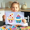 thumbnail image 5 of Allhall 48 Sheets Cupcake Make Your Own Stickers - Make a Face Stickers for Kids, Mix and Match Ice Cream and Cupcake Sticker, Cupcakes Sticker for Classroom Activities, Crafts Party Decorations, 5 of 8