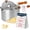 Silver, variant on Original 3-Minute Stovetop Popcorn Machine – Aluminum Pot With Nylon Gears –– For Home Movie Snacks & Game Night