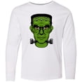 thumbnail image 3 of Inktastic Halloween Frankenstein Head Long Sleeve Youth T-Shirt, 3 of 5