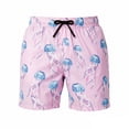 thumbnail image 4 of Kcolen Men's Quick Dry Swim Trunks,Mens Tropical Swim Trunks Quick Dry Board Shorts Lightweight Beach Shorts Summer Swimwear,Pink, 4 of 4