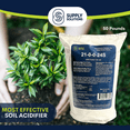 thumbnail image 4 of Supply Solutions Ammonium Sulfate Plant Food - Ideal for Winter Fertilizer - for Deep Green Plants Acid Loving Plants (50 Pounds), 4 of 9
