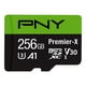 thumbnail image 1 of Tarjeta de memoria PNY Premier-X 256GB microSDXC Class 10 U3 V30, 1 of 9