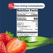 TRUEplus® Glucose Tablets, Strawberry Flavor - 50ct Bottle