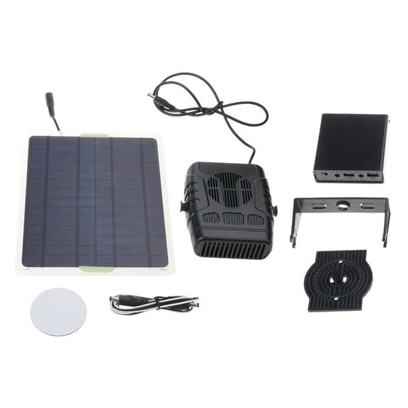 Tizuqe Solar Powered Heater Compact Size For Chicken Coops Greenhouse And Dog Houses Warm Wind Gear