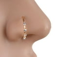 thumbnail image 2 of Sparkly Rhinestones U Shape Nose Stud Hoop Nose Ring Chic Body Piercing Jewelry, 2 of 5