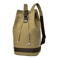 thumbnail image 2 of kurtrusly Men's Canvas Backpack Rucksack Laptop Backpack L Mountaineering for Khaki Hiking Khaki, 2 of 6