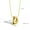 D, variant on A to Z Bubble Alphabet Letter Pendant Necklace Gold Snake Chain 45cm/18inch-M