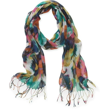 Abstract Print Scarf Multi