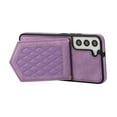 thumbnail image 5 of Elehold Luxury Leather Wallet Cover for Samsung Galaxy S22 5G Lanyard Case with Kickstand Shockproof  Card Slot Holder 6.1",with Make-up Mirror for Women,Purple, 5 of 9