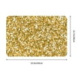 thumbnail image 3 of Bingfone Glitter Gold Door Mat 16"X24" Front Entrance Non-Slip Low Profile Washable For Entryway, 3 of 9