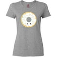 thumbnail image 3 of Inktastic White Donut Women's T-Shirt, 3 of 5