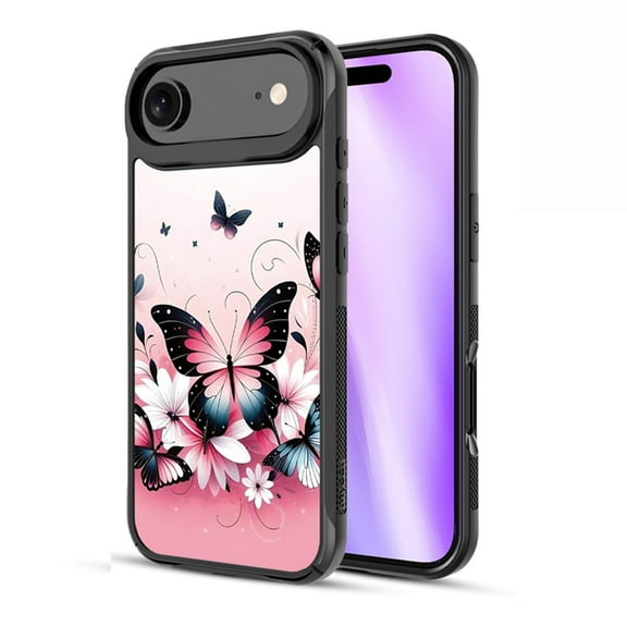 Magnetic-Charging Compatible Case for iPhone Air — Butterfly Bouquet