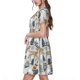 thumbnail image 2 of Disketp Winter Forest Animals para Vestido de Manga Corta para Mujeres, Vestidos de Verano para Mujeres, Casual y Holgado para la Playa, 2 of 6