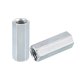 thumbnail image 1 of 6pcs Tuercas de Acoplamiento M12x15x40mm - Acero Carbono Galvanizado Vástago Roscado Hexagonal para Muebles, Electrónicos, Industriales, 1 of 5