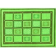 thumbnail image 1 of Ahgly Company Indoor Rectangle Abstract Green Modern Area Rugs, 3' x 5', 1 of 4