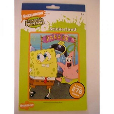 - Spongebob Squarepants Stickerland Sticker Book ~ 276 Stickers by Sandy Lion