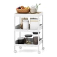 thumbnail image 1 of Costway 3 Tier Utility Rolling Cart Rolling Storage Cart with Detachable Tray Top, 1 of 10