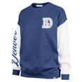 thumbnail image 2 of Women's '47  Navy Denver Broncos Double Header Rise Andie Pullover Sweatshirt, 2 of 3