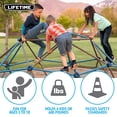 thumbnail image 6 of Lifetime Kid's Outdoor 4.5 ft. H x 9 ft. W Dome Climber, Blue and Brown (90939), 6 of 12